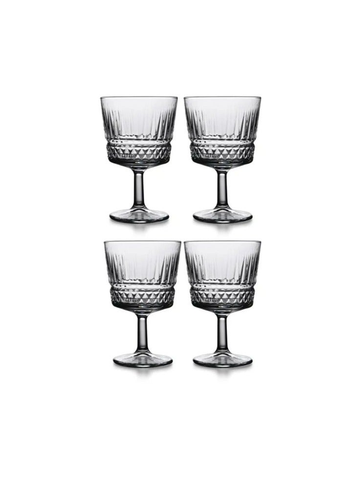 4 Pieces Elysia Cocktail Coupe Set 260 Ml, 134 Mm Height, 86 Mm Diameter Clear