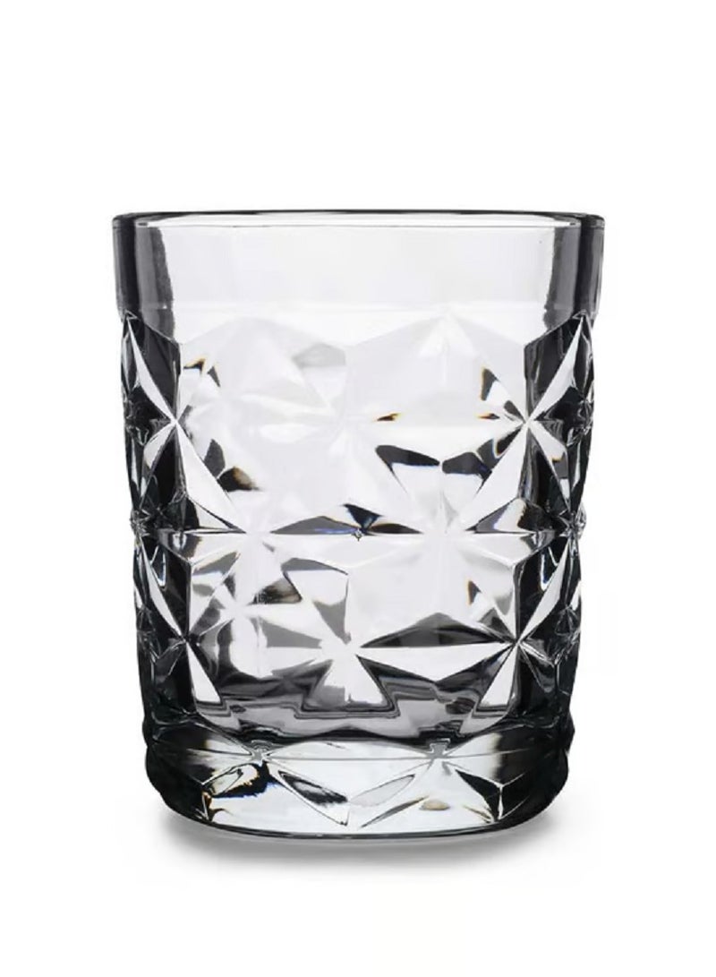 4 Pieces Estrella Whisky Tumbler, 360 Ml, 107 Mm Height, 89 Mm Diameter Clear