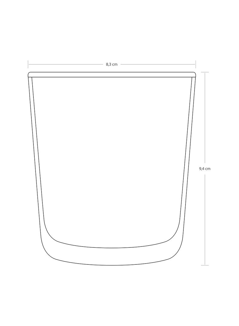 4 Pieces Estrella Water Tumbler, 305 Ml, 95 Mm Height, 85 Mm Diameter Clear