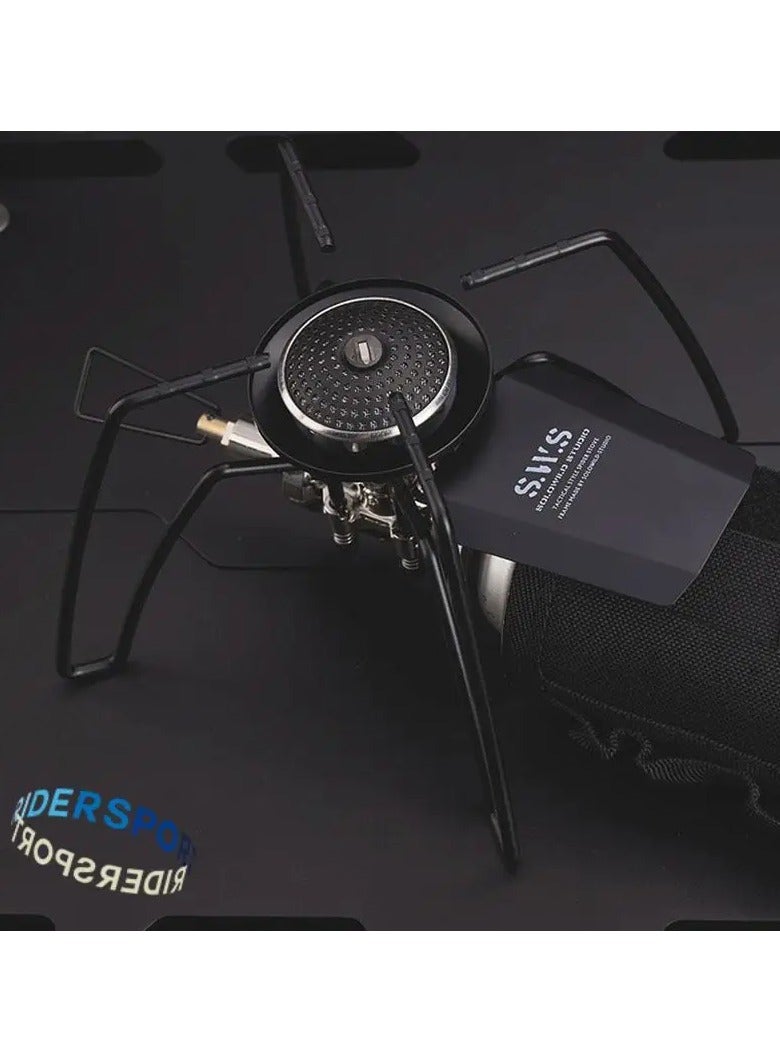 Spider Stove Black Spider Folding Card Stove Camping Tableware Camping Kitchenware Camping Barbecue Stove Gas Stove