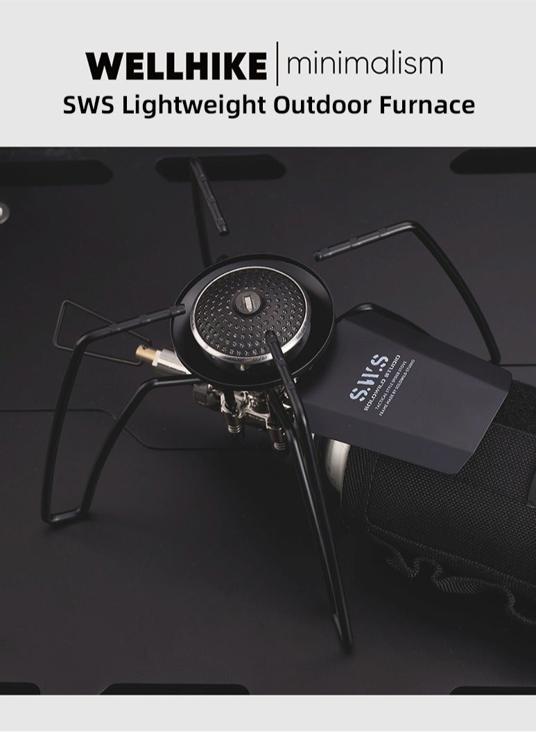 Spider Stove Black Spider Folding Card Stove Camping Tableware Camping Kitchenware Camping Barbecue Stove Gas Stove