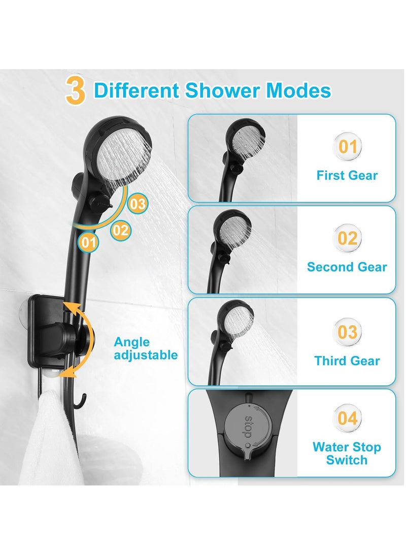 Portable Shower For Camping 6000mAh Outdoor Electric Shower Rechargeable Pump With Intelligent Digital Display Camping Shower Head Nozzle For Camping Hiking Traveling Washing