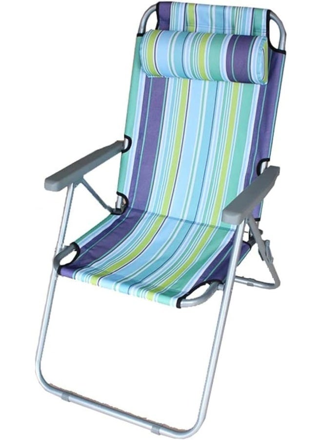 GO2CAMPS Camping Chair with Headrest, Multicolor