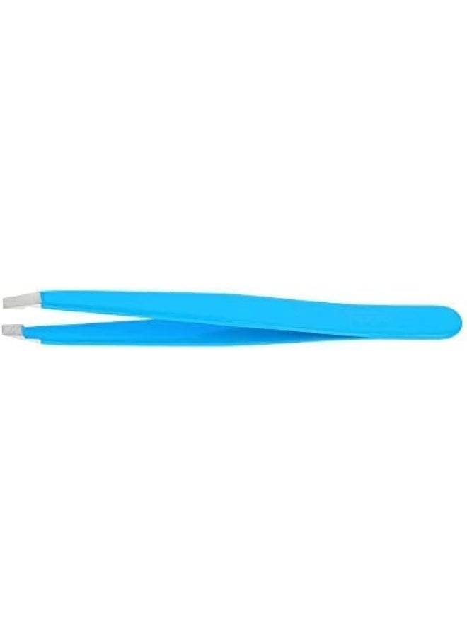 Tweezer Stainless Steel Colored Straight 728 | Suitable For Fine & Precise Plucking | Handy With Good Grip | Blue