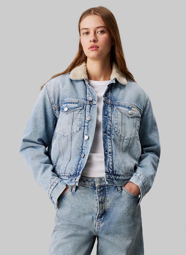 Regular Sherpa Denim Jacket