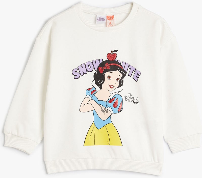 Cotton Princess Sweat Licensed Long Sleeve Crew Neck With Ribbon