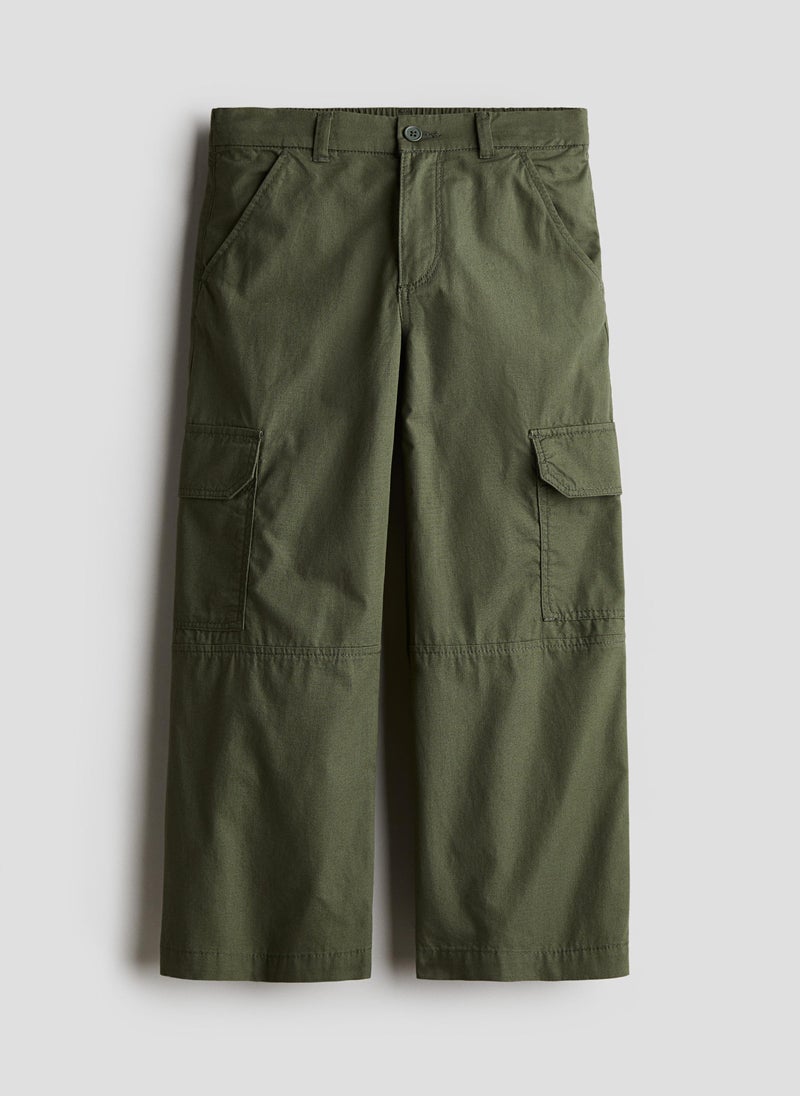 Wide Cargo Trousers