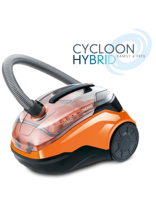 THOMAS Cycloon Hybrid Family & Pets Vacuum Cleaner - Bagless with Cyclonic Technology, Perfect for Pet Hair & Allergies