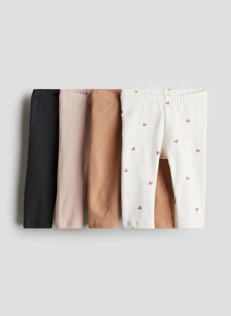 4-Pack Cotton Jersey Leggings