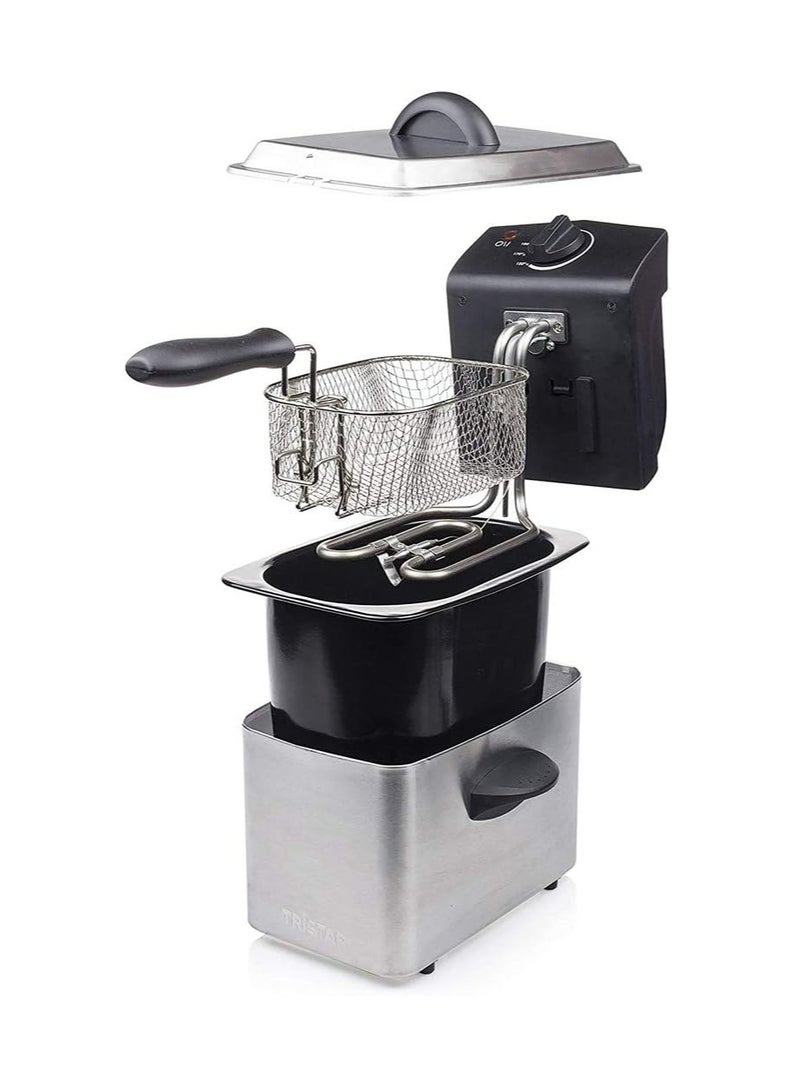 FR-6919 Fryer - 800W, 2L Capacity, Stainless Steel, Compact Design