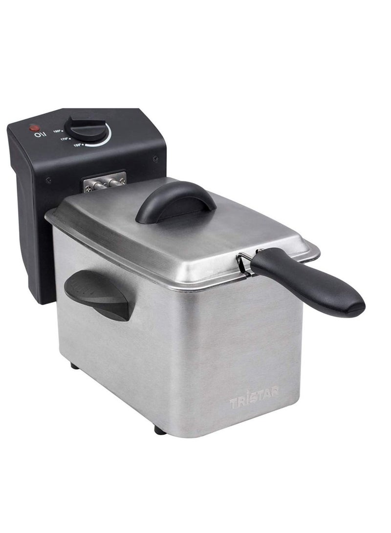 FR-6919 Fryer - 800W, 2L Capacity, Stainless Steel, Compact Design