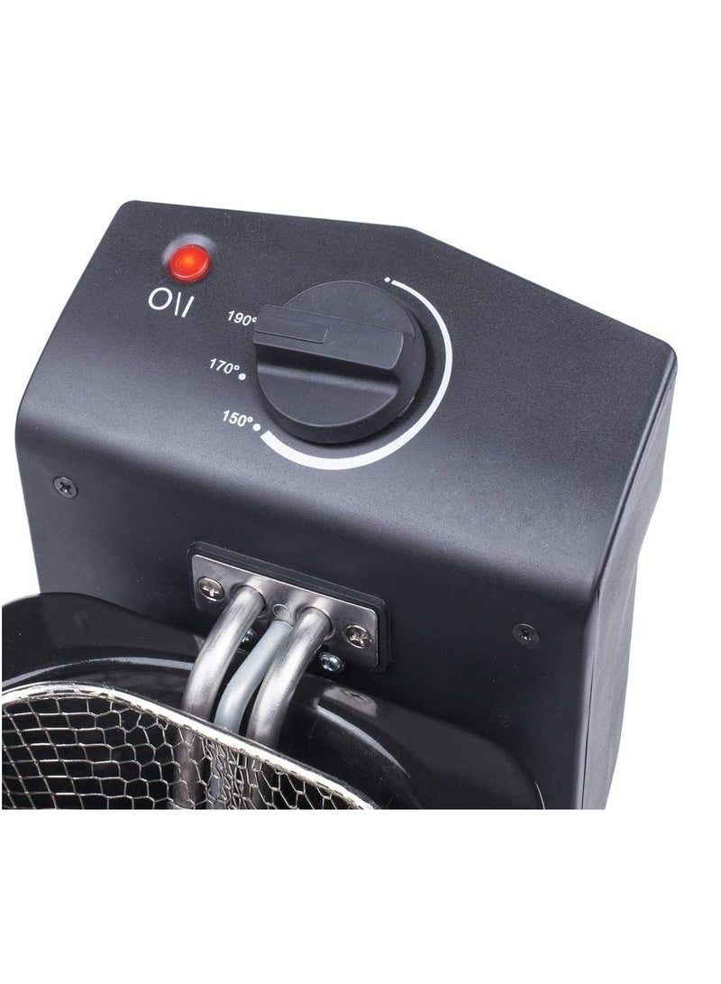 FR-6919 Fryer - 800W, 2L Capacity, Stainless Steel, Compact Design