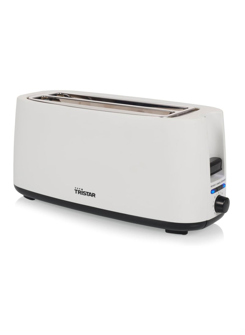 Double Slot Long Toaster – 1400W, 7 Browning Levels, Defrost Function