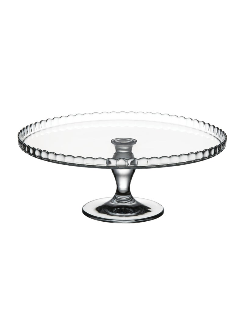 Patisserie Footed Glass Serving Plate, 322 Mm Diameter, 128 Mm Height