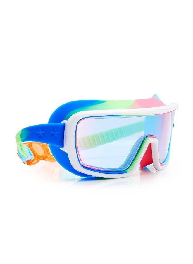 Cyborg Cyan Prismatic Swim Goggles