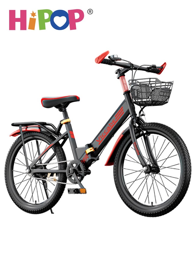 Foldable  Bicycle for Children, 20-inch Wheels Suitable for 7-15 Years Old,Non-Slip Handle Design,and  Adjustable Seat,High-Carbon Steel Material Stable Structure,Universal Riding Bike for Boys and Girls