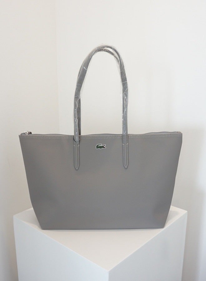 Lacoste women's L12.12 Concept Fashion Versatile Large Capacity Large Size Zipper Handheld Shoulder Bag Tote Bag 45cm*30cm*12cm