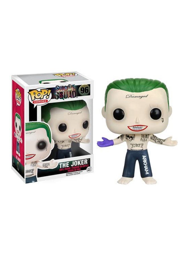 Pop Heroes Suicide Squad The Joker Collectible Action Figure Toy For Kids 4.5x3.5x5inch