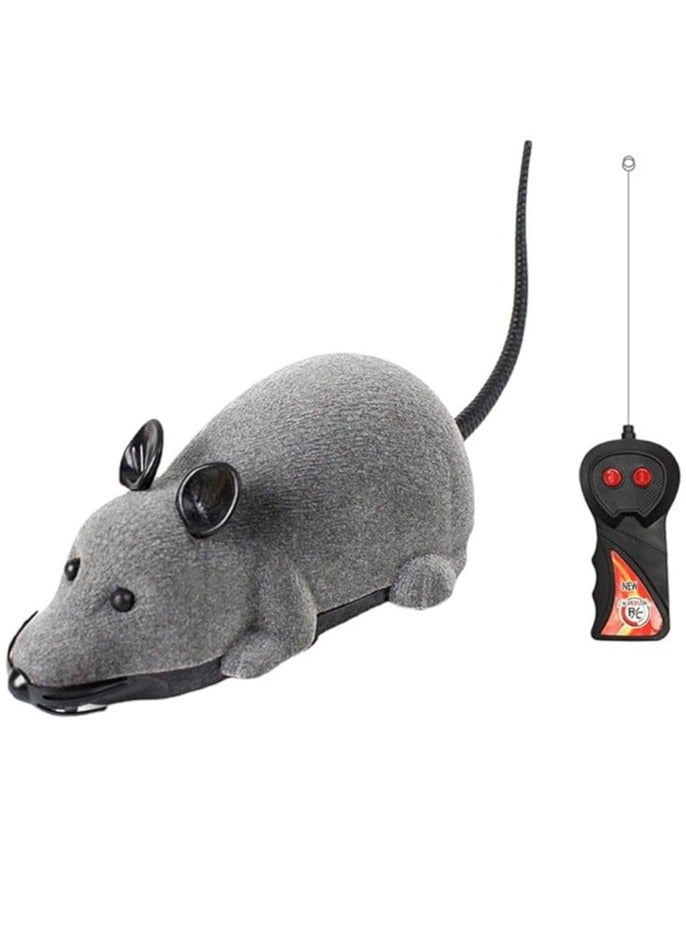 Mini RC Wireless Remote Control Electronic Rat Mouse Mice Toy(Grey)