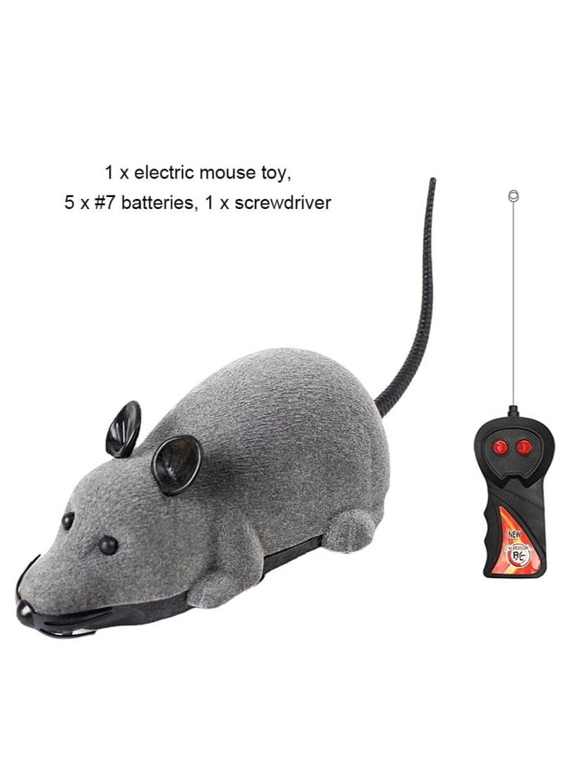 Mini RC Wireless Remote Control Electronic Rat Mouse Mice Toy(Grey)