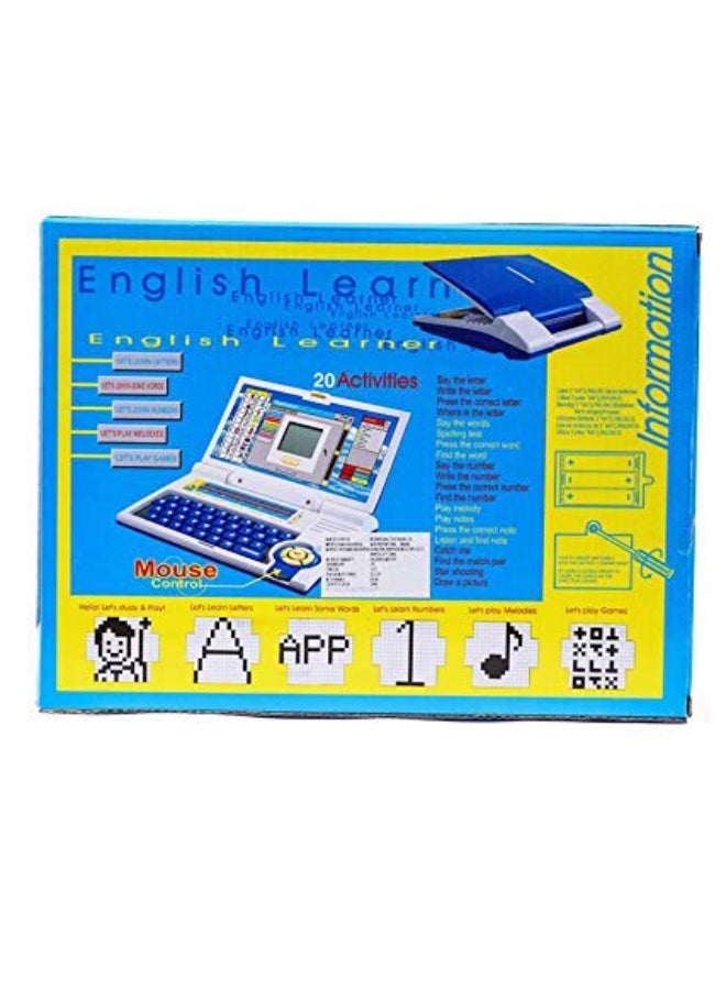 Educational Laptop Computer Toy with Mouse for Kids Above 3 Years - 20 Fun Activity Learning Machine Now Learn Letter Words Games Mathematics Music Logic Memory