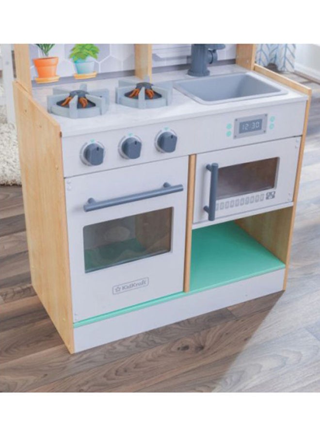 Let's Cook Wooden Play Kitchen 58.42x32x 89.41cm