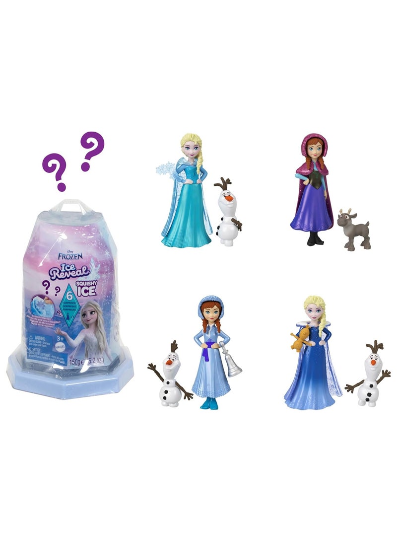 Mattel Disney Frozen Ice Reveal Surprise Small Doll with Ice Gel (Dolls May Vary)