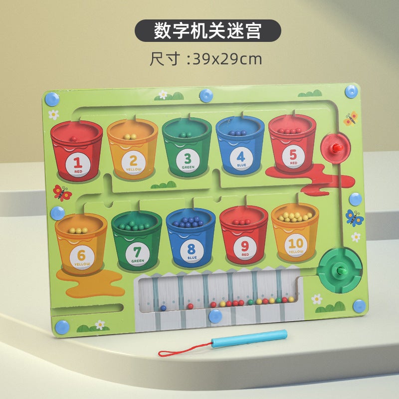 Magnetic Counting Color Sorting Board for KidsMWZ-Digital Organs Maze MWZ-Digital Organs Maze