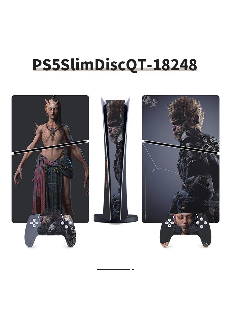 Suitable For Sony PS5 Gaming Console Black Myth Wukong Full Set Of Stickers