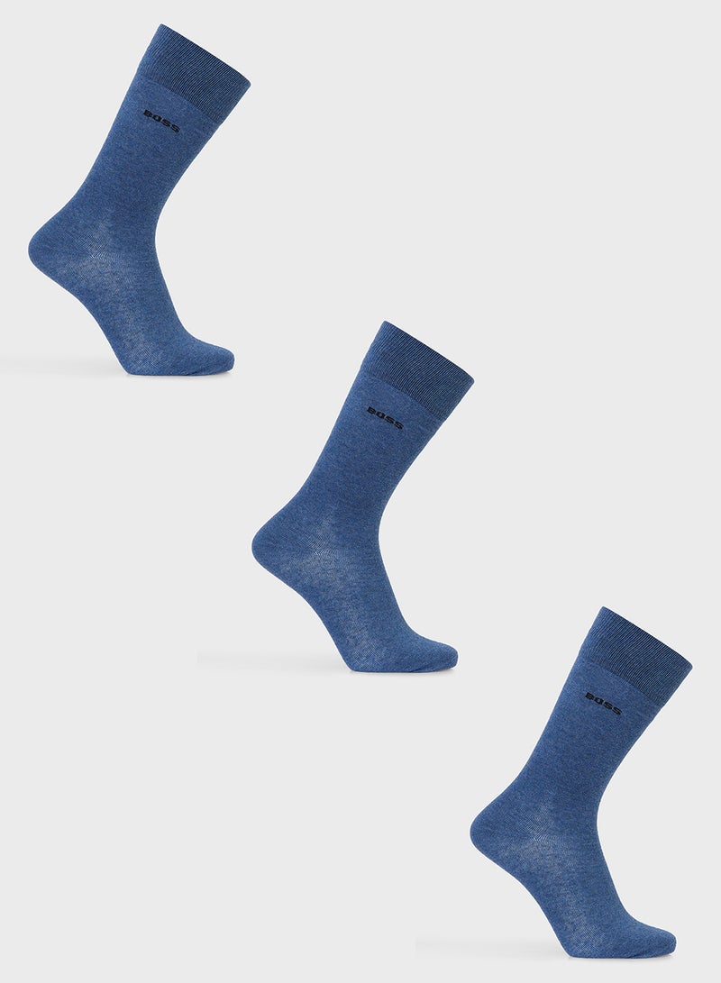 3 Pack Assorted Socks