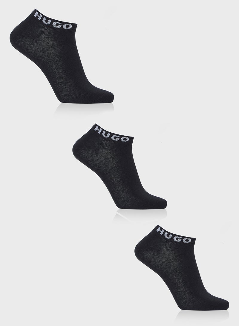 3 Pack Logo Socks