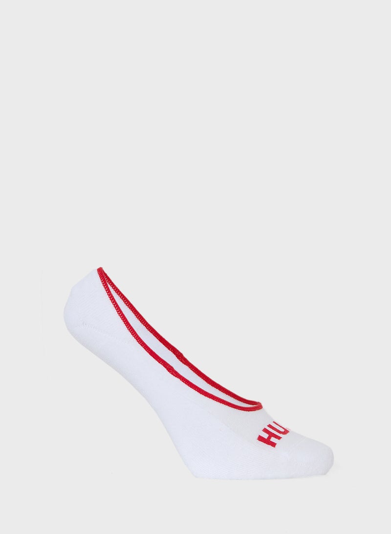 3 Pack Logo No Show Socks