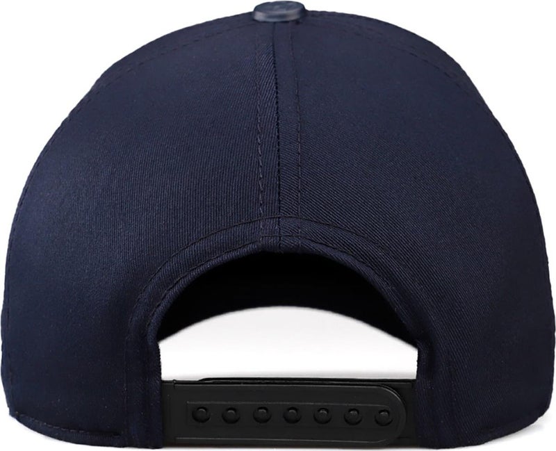 BlackBörk V1 Baseball Einstein - Unisex Navy Blue Hat (Cap) with 3 Code Logo