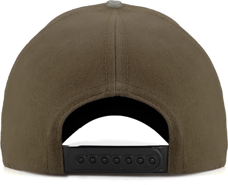 Blackbörk V1 Baseball Keep Going - Khaki-Black Peaked Hat (Cap) with 2 Code Logo