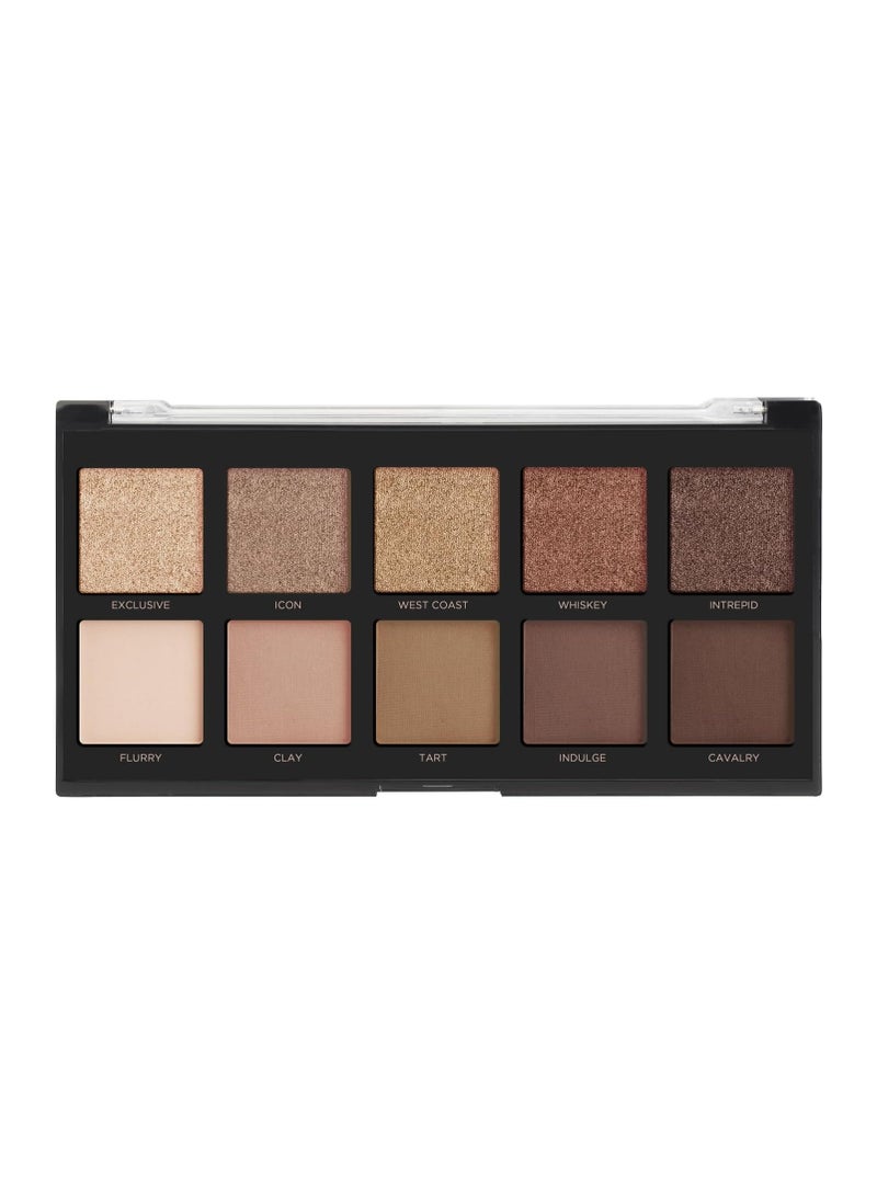 Cosmetics 10 Shade Eyeshadow Palette High Pigmented Multi Finish Colors Vegan and Cruelty Free Create Stunning Looks On the Go Travel Friendly and Versatile Makeup Nudes