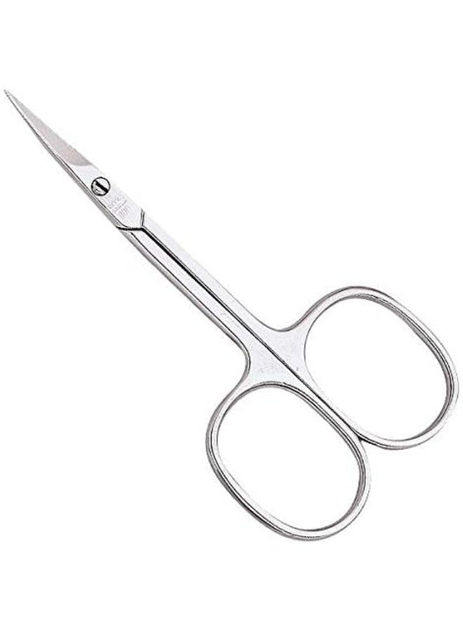 Cuticle Scissors Nickel Plated 800 | Ideal For Pedicure Or Manicure | Good Handling | Precise And Easy Cutting | 90 Mm