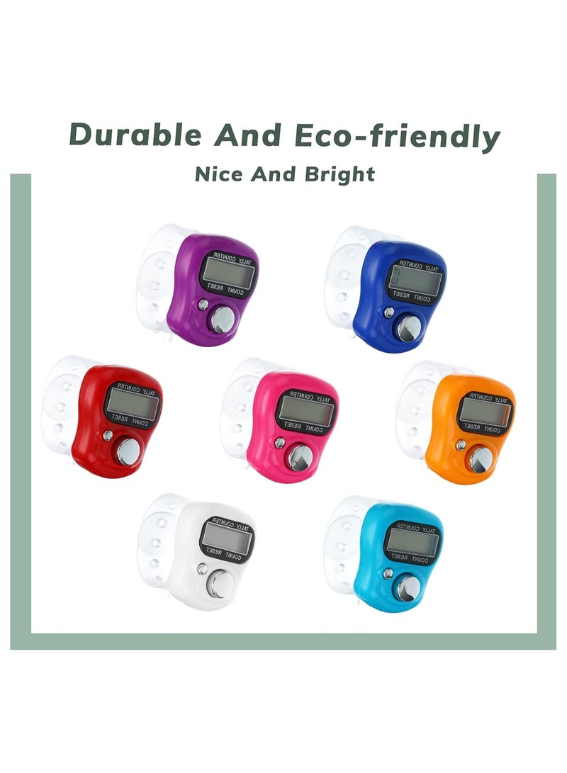 48PCS Finger Tally Counter 5 Digit Display Counter Clicker Resettable Prayer Counter Handheld Number Click Counter