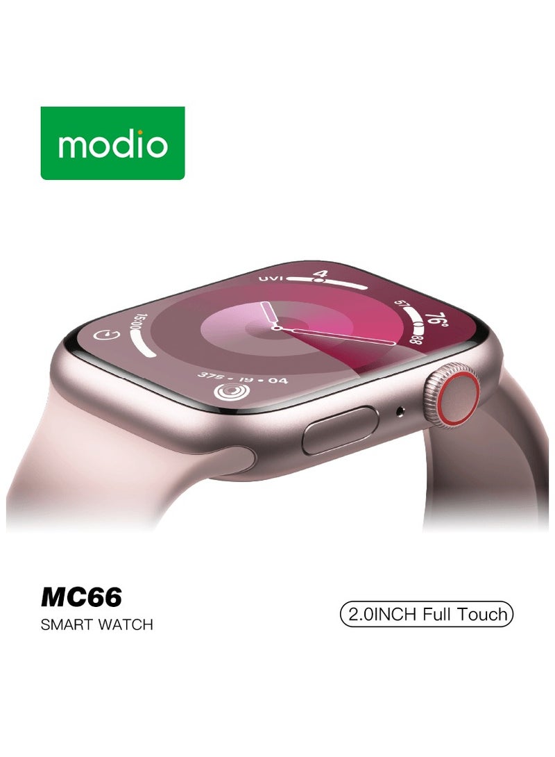 Modio MC66 Smart Watch Full Screen, Smart Separate Screen Long Battery Life, Support Call, Full Screen, Heart Rate, Step Count, Sleep Alert