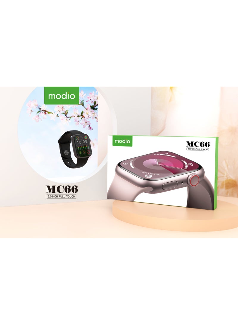 Modio MC66 Smart Watch Full Screen, Smart Separate Screen Long Battery Life, Support Call, Full Screen, Heart Rate, Step Count, Sleep Alert