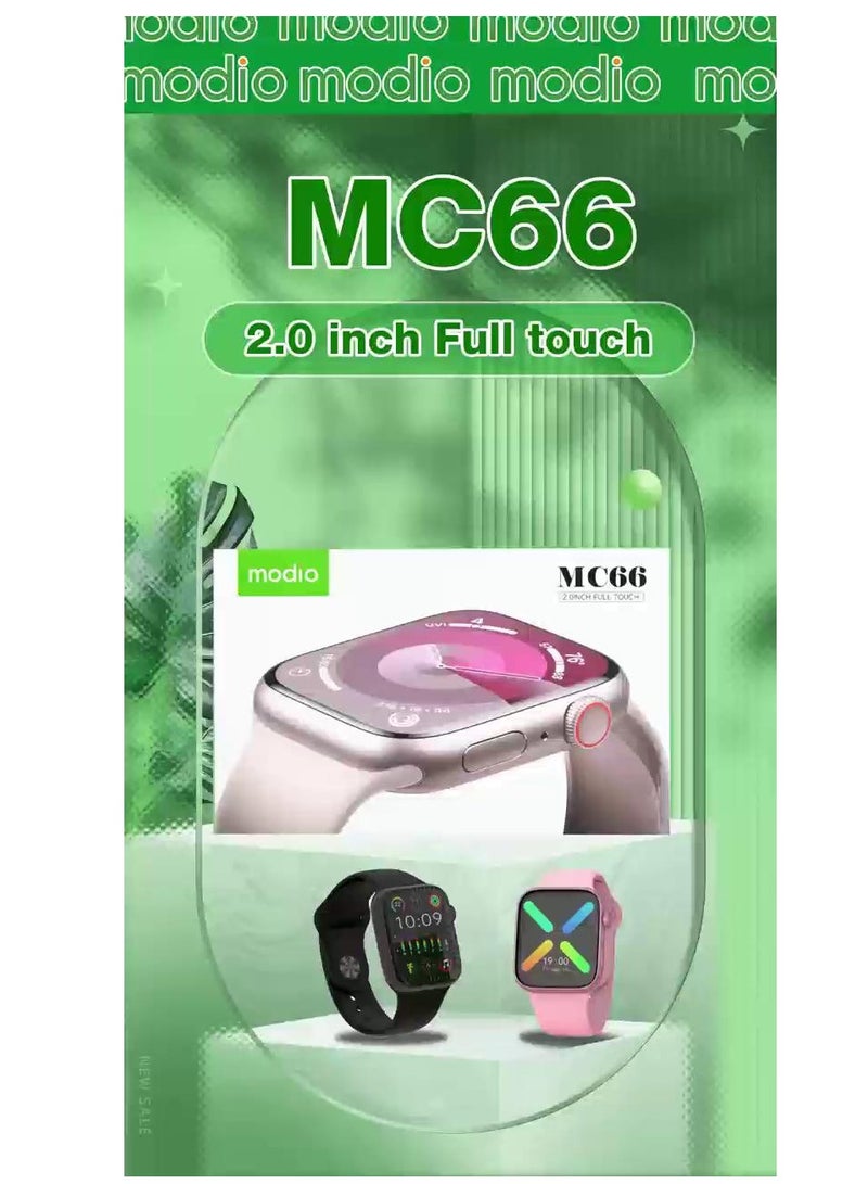 Modio MC66 Smart Watch Full Screen, Smart Separate Screen Long Battery Life, Support Call, Full Screen, Heart Rate, Step Count, Sleep Alert