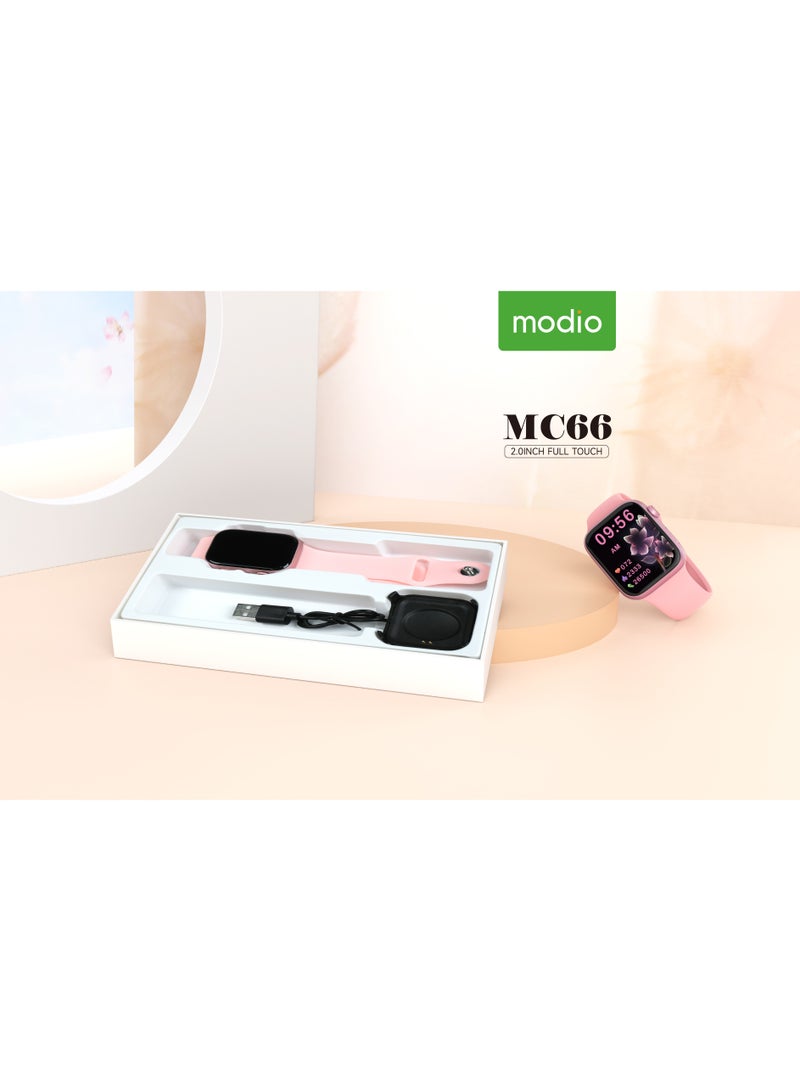 Modio MC66 Smart Watch Full Screen, Smart Separate Screen Long Battery Life, Support Call, Full Screen, Heart Rate, Step Count, Sleep Alert