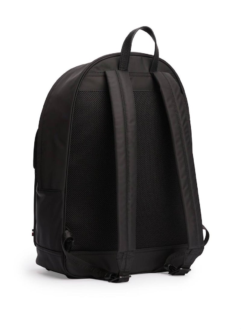 Textured Logo Dome Backpack