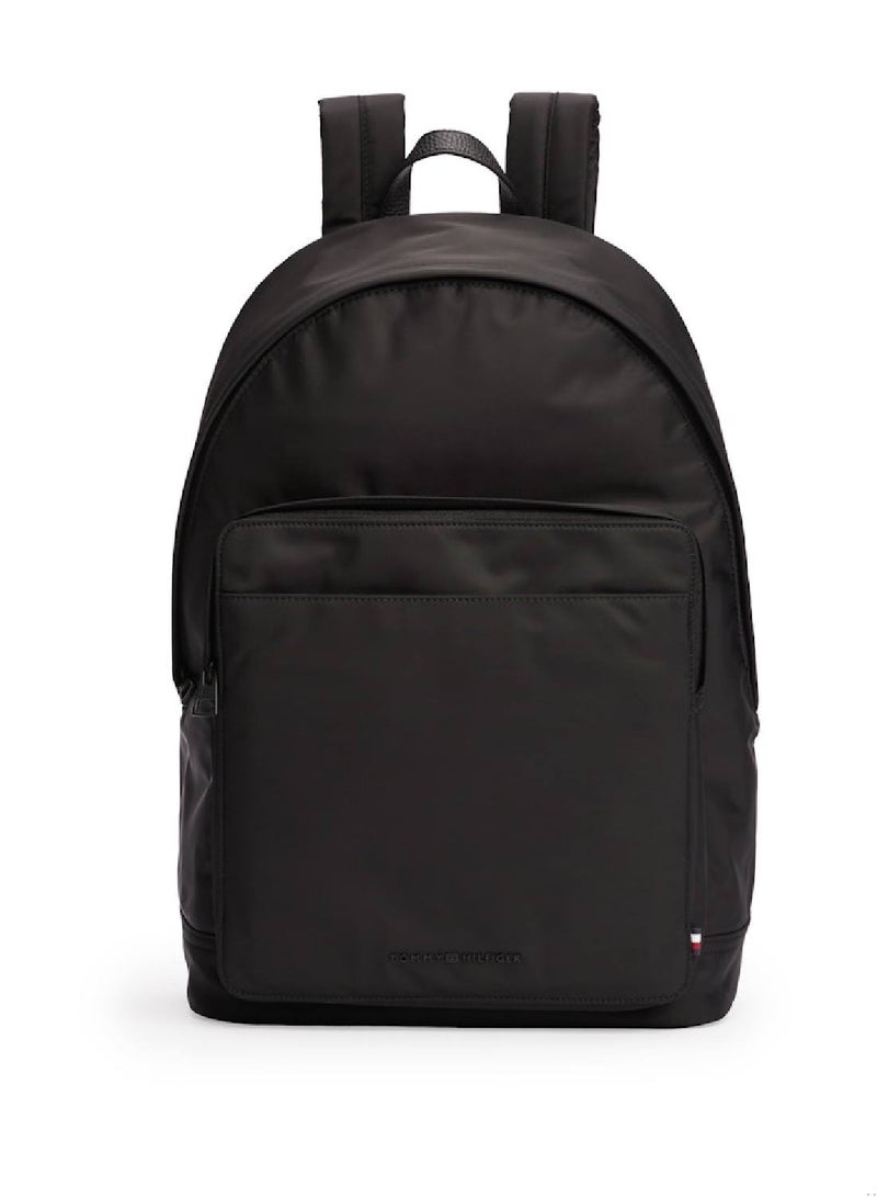 Textured Logo Dome Backpack