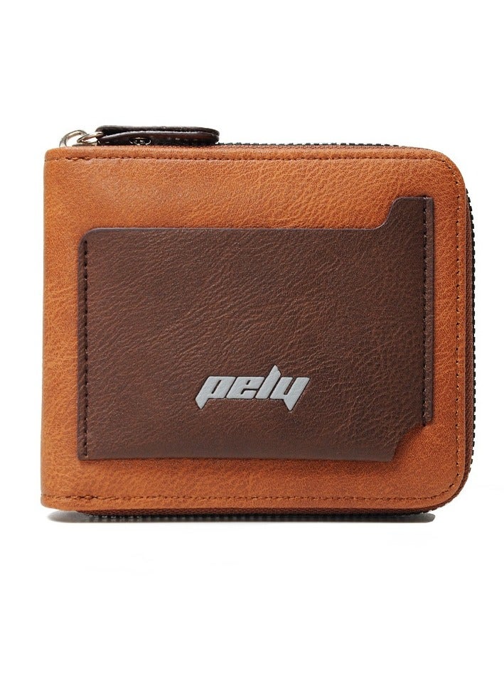 New Multi Card Three Fold Zipper Wallet