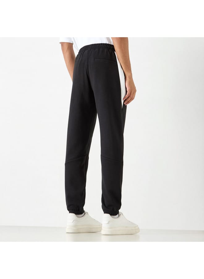 Kappa Colourblock Joggers with Drawstring Closure and Pockets