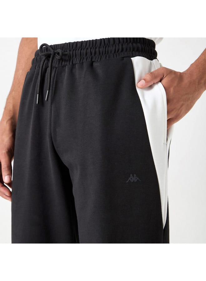 Kappa Colourblock Joggers with Drawstring Closure and Pockets