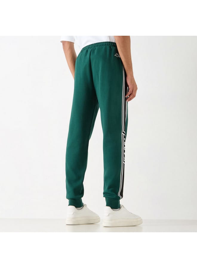 Kappa Logo Detail Joggers with Drawstring Closure