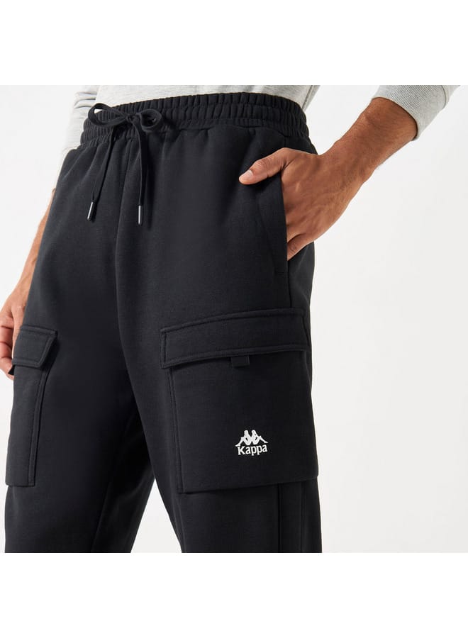 Kappa Solid Joggers with Cargo Pockets and Drawstring Closure