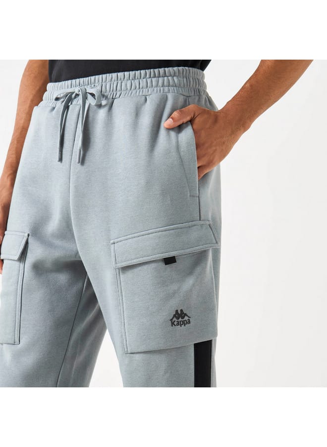 Kappa Solid Joggers with Cargo Pockets and Drawstring Closure