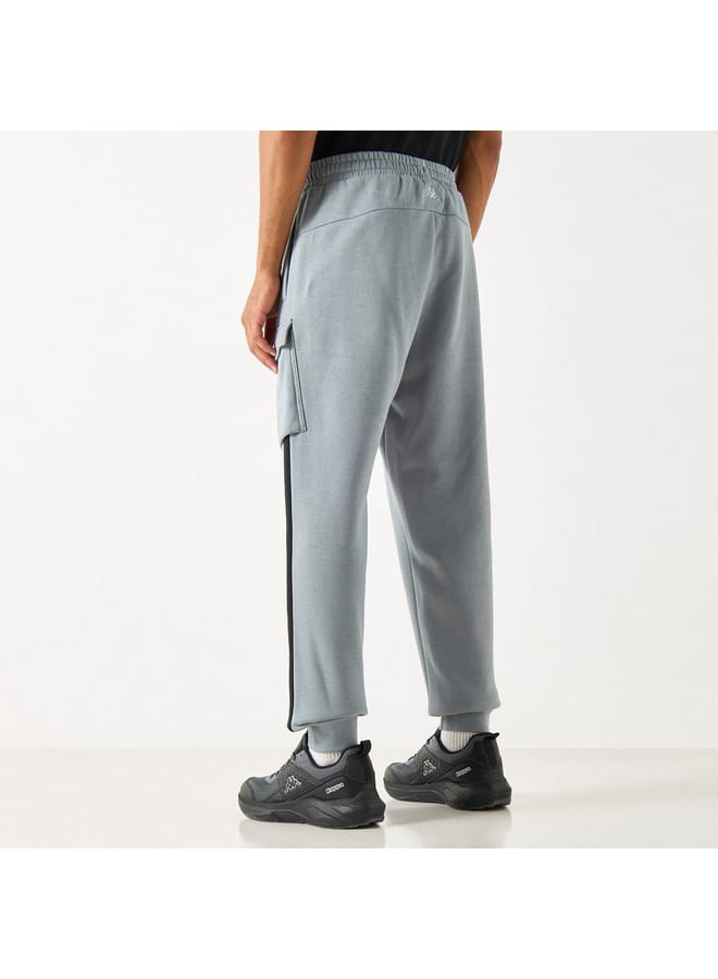 Kappa Solid Joggers with Cargo Pockets and Drawstring Closure